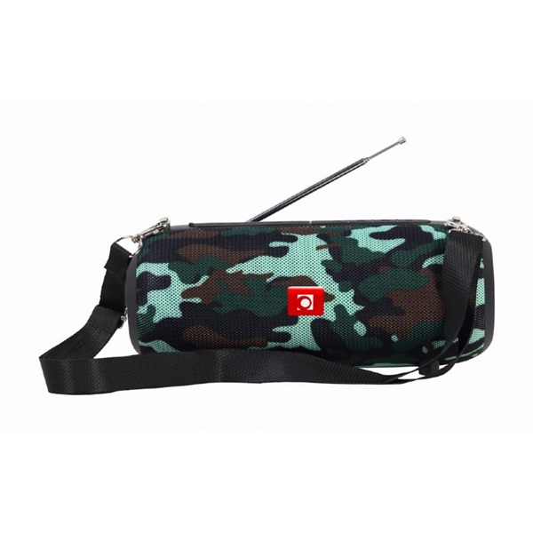 GEMBIRD hordozható hangszóró, Bluetooth, BT, FM antennával, terepmintás, camo