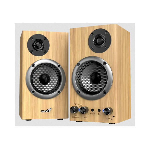 GENIUS 2.0 Hangszóró SP-HF520BT Jack 20 Watt Fa színű, Bluetooth