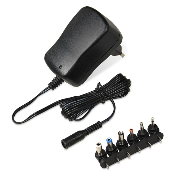 GRANDSTREAM Tápegység, Power adapter, Ibox univerzális hálózati adapter, 3V-4,5V-6V-7,5V-9V-12V DC, 1000mA