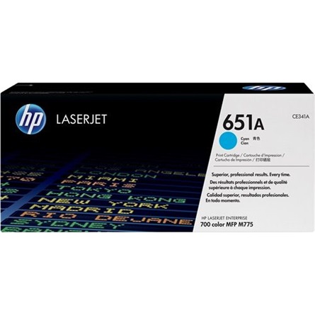 HP Toner 651A LJ CE341A, 16.000/oldal, kék