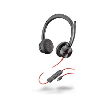 HP POLY fejhallgató Blackwire 8225 sztereó USB-C+USB-C/USB-A adapter Microsoft Teams-tanúsítvánnyal