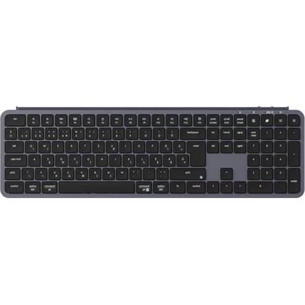 Keychron B6 Pro Bluetooth / vezeték nélküli magyar Scissor Switch mechanikus billentyűzet fekete-szürke
