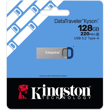 KINGSTON Pendrive 128GB DT Kyson 220MB/s fém USB 3.2 Gen 1
