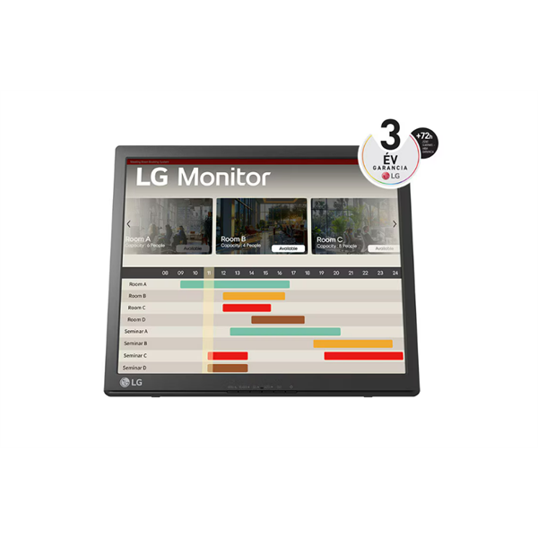 LG 17" 17BR30T-B Touch screen monitor, fekete