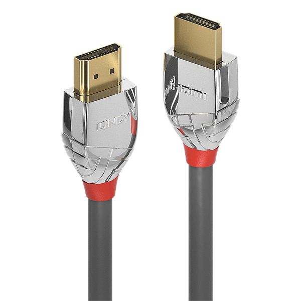 LINDY Kábel HDMI 2.0 HDMI - HDMI, Cromo Line, 4K@60Hz, M/M, 2m, szürke
