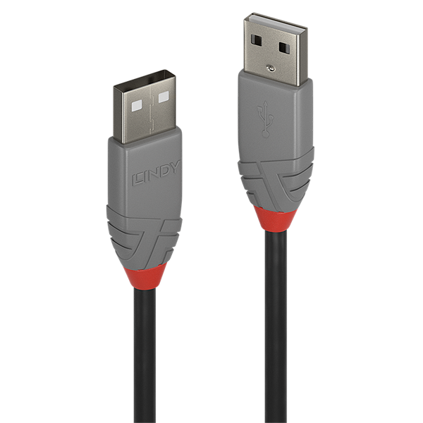 LINDY Kábel USB 2.0 A - A, M/M  3m, fekete