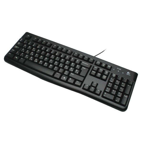 Logitech K120 USB cseppálló magyar billentyűzet fekete OEM