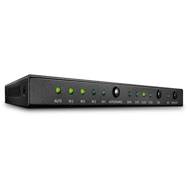 LINDY 4 Port HDMI 2.0 18G Switch with Audio