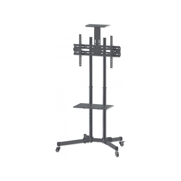 Manhattan 37"-70" TV gurulós tartó állvány fekete