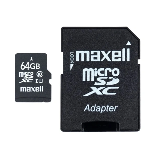 MAXELL Memóriakártya MicroSDXC 64GB X-Series + Adapter Class10