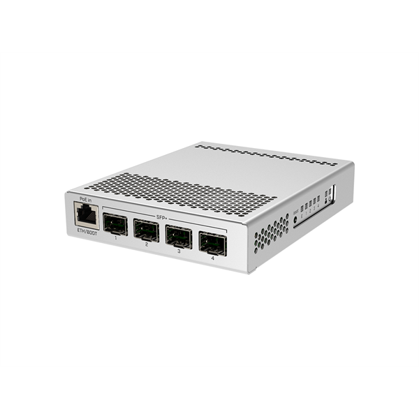 MIKROTIK Switch/Router 1x1000Mbps + 4x10Gbit SFP+, Asztali, CRS305-1G-4S+IN