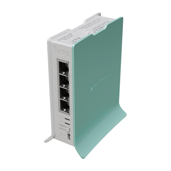 MIKROTIK Wireless Router hAP ax lite 4x1000Mbps, Wi-Fi 6, Asztali, L41G-2AXD
