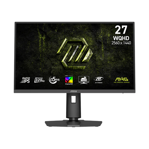 MSI Monitor GAMING MAG 274QPF X32 RapidIPS 27" WQHD 2560x1440, 1000:1 CR, 400cd/m2, 0,5ms, 320Hz, DP, 2x HDMI