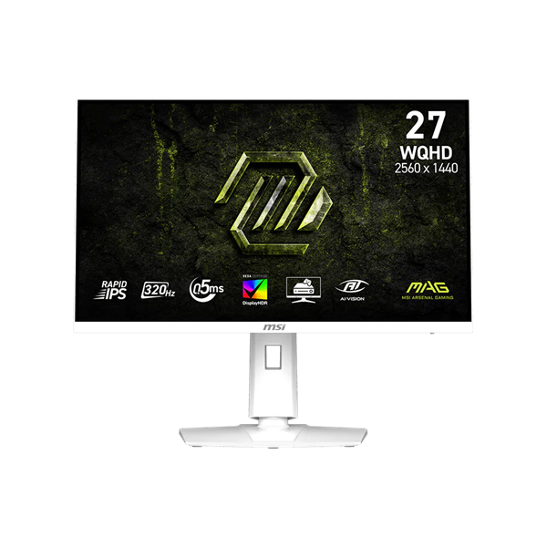 MSI Monitor GAMING MAG 274QRFW X32 Rapid IPS 27" WQHD 2560x1440, 1000:1 CR, 300cd/m2, 0,5ms, 320Hz, DP, 2x HDMI, White
