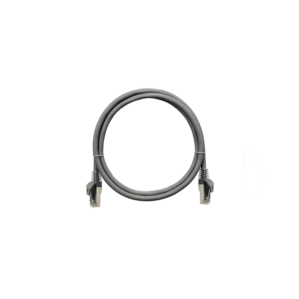 NIKOMAX Patch kábel F/UTP, Essential Series, CAT5e, LSZH,   0,3m, szürke