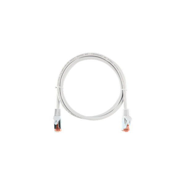 NIKOMAX Patch kábel S/FTP CAT6a LSOH, Essential Series,  1,5m, fehér