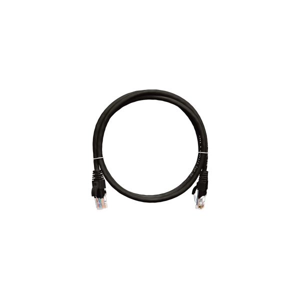 NIKOMAX Patch kábel S/FTP, CAT6a, PVC,   0,5m, fekete