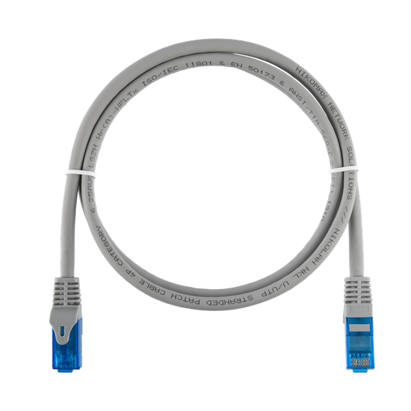 NIKOMAX Patch kábel S/FTP CAT6a, PVC,     2m, szürke