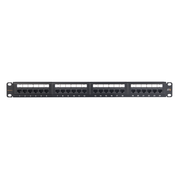 NIKOMAX Patch panel UTP, Essential Series, CAT6, 24 portos, szerszámmal szerelhető, 1U