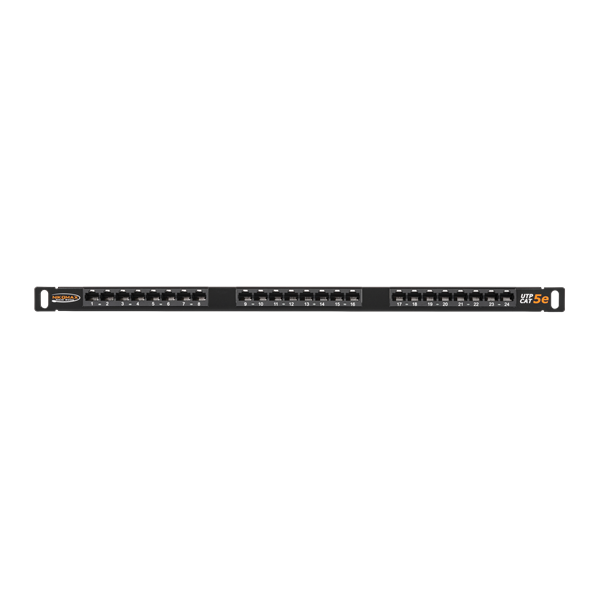 NIKOMAX Patch panel UTP, CAT5e, 24 portos, szerszámmal szerelhető, 0,5U