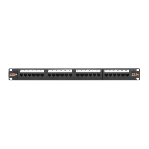 NIKOMAX Patch panel UTP, CAT5e, 24 portos, szerszámmal szerelhető, 1U