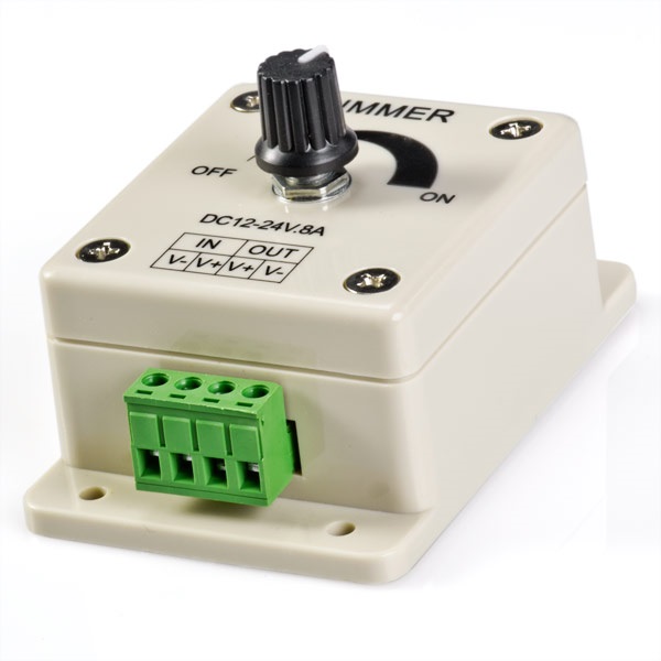 OPTONICA LED Szalag Dimmer 96W, 8A, potméterrel - AC6316