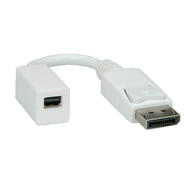 ROLINE Adapter DisplayPort DP - mini DisplayPort, mini DP, 4K@30Hz, F/M, fehér