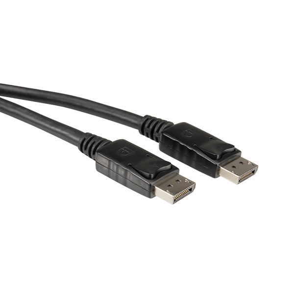 ROLINE Kábel DisplayPort 1.2 DP - DP, 4K@60Hz, M/M,  2m, fekete