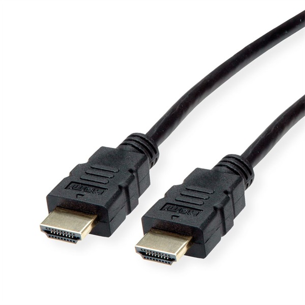 ROLINE Kábel HDMI - HDMI, High Speed, TPE, Ethernettel, 4K@30Hz, M/M,   2m, fekete