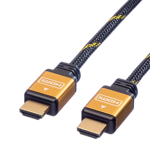 ROLINE Kábel HDMI - HDMI High Speed, Premium, 2K@60Hz, M/M,   5m, fekete