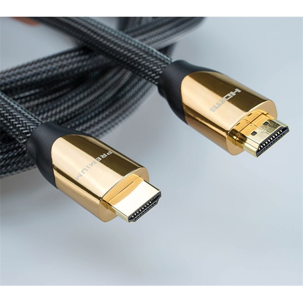 ROLINE Kábel HDMI 2.0 HDMI - HDMI High Speed Ethernettel, Premium, 4K@60Hz, M/M,   1m, fekete