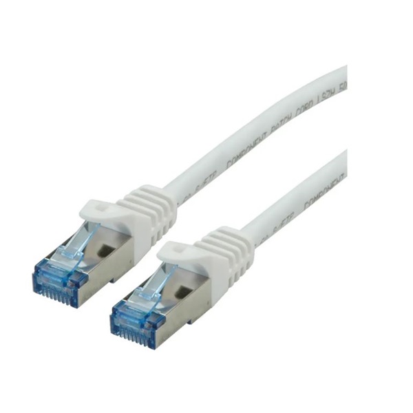 ROLINE Patch kábel S/FTP PATCH CAT6a LSOH,   3m, fehér