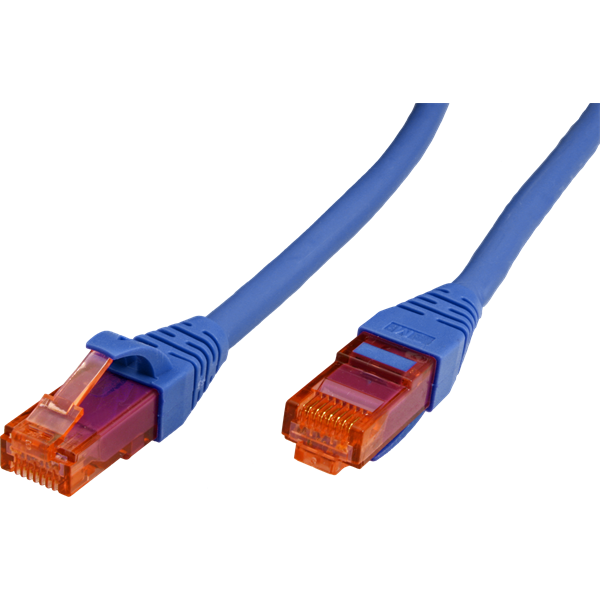ROLINE Patch kábel UTP CAT6 LSOH,  0,3m, kék