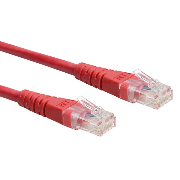 ROLINE Patch kábel UTP CAT6,   0,3m, piros