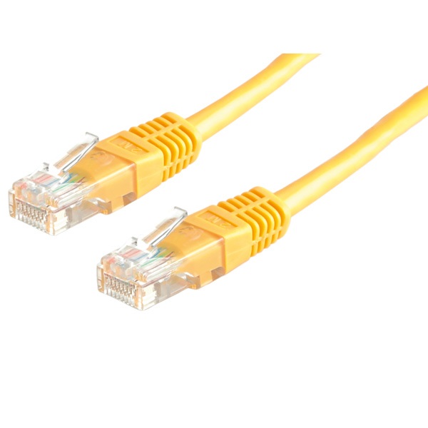 ROLINE Patch kábel UTP CAT5e,   3m, sárga