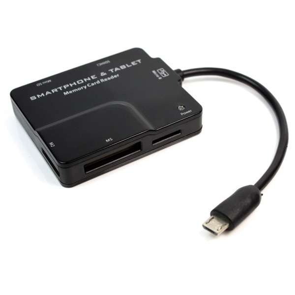 ROLINE Kártyaolvasó Micro USB, Android-os okostelefonhoz és tablethez