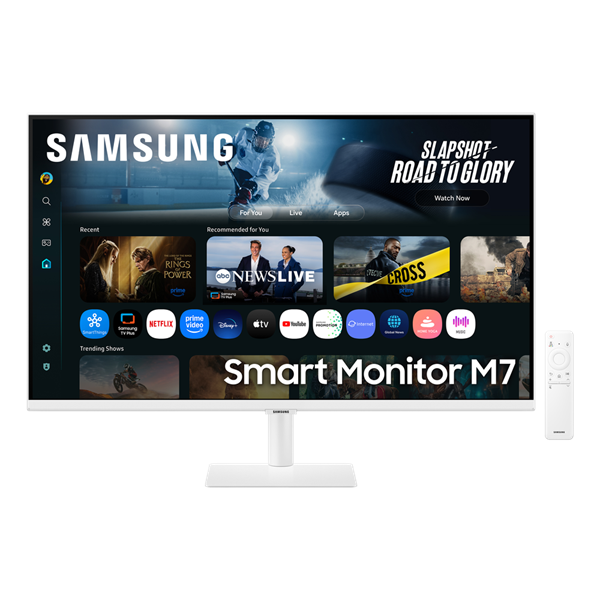SAMSUNG M7 VA 4K Smart monitor 32", 3840x2160, 16:9, 300cd/m2, 4ms, HDMI/USB-C, hangszóró, Fehér