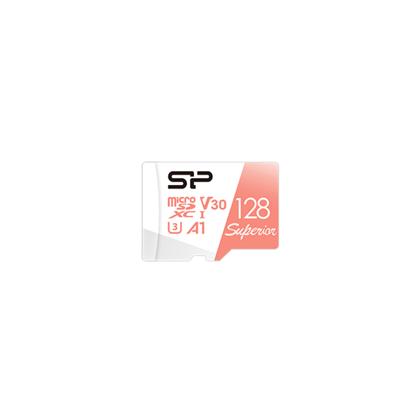 SILICON POWER Memóriakártya MicroSDXC 128GB CL10 UHS-I U3 V30 + adapter, Superior