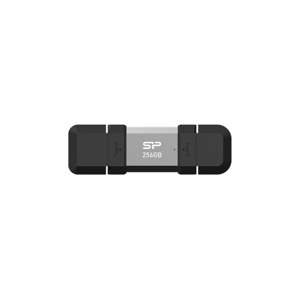 SILICON POWER Pendrive 256GB, Mobile - C51 OTG USB 3.2 Gen1/Type-C, Szürke