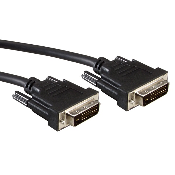 STANDARD Kábel DVI-D - DVI-D M/M 2m, fekete