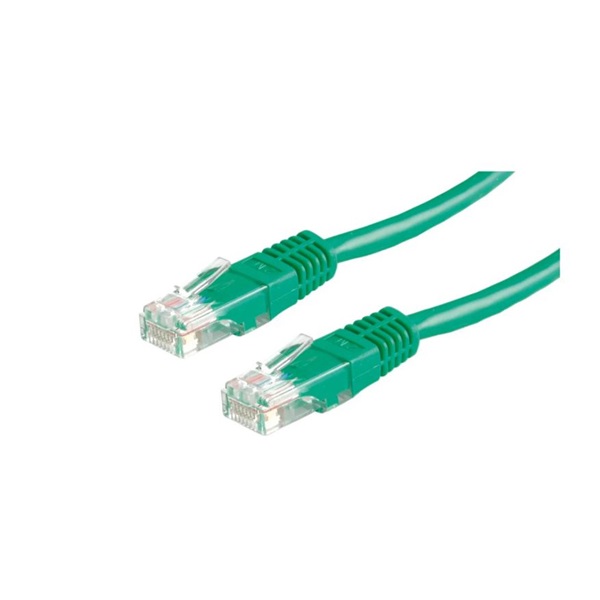 VALUE UTP Patch Cord, Cat6 (Class E), zöld, 10m