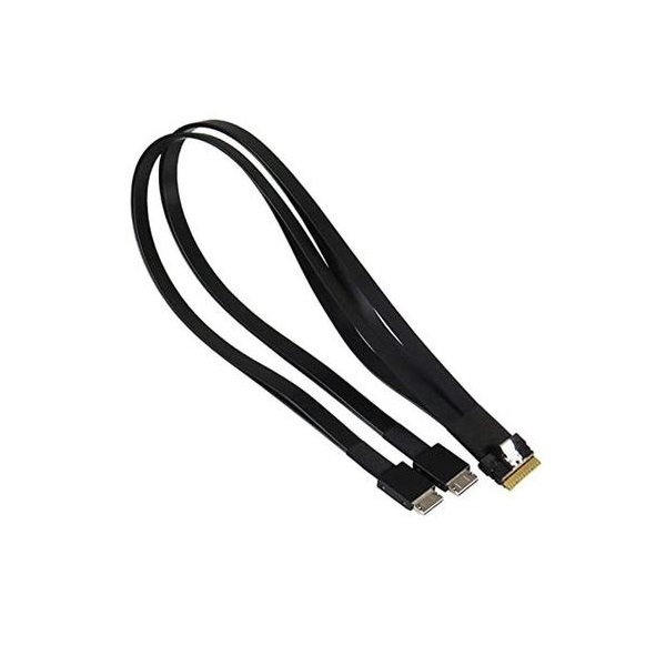 SUPERMICRO kábel OcuLink Slimline x8 (STR) to 2x  x4 (STR),64CM