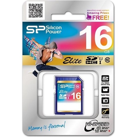 SILICON POWER Memóriakártya SDHC 16GB CL10 UHS-I