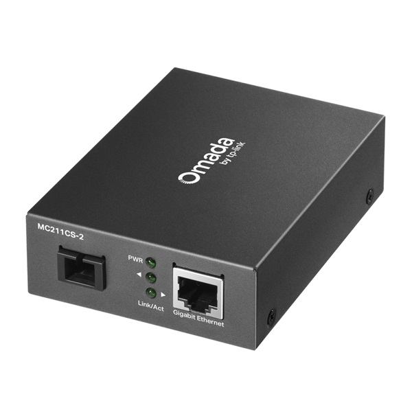 TP-LINK Optikai Media Konverter 1000(réz)-1000(SC), Single mód 2km , MC211CS-2
