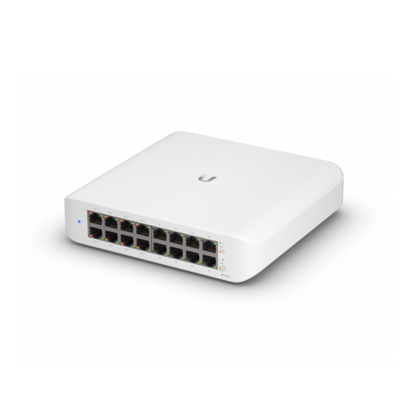 UBiQUiTi Switch 16x1000Mbps (8xPOE+), Falra rögzíthető, Menedzselhető, Asztali - USW-LITE-16-POE