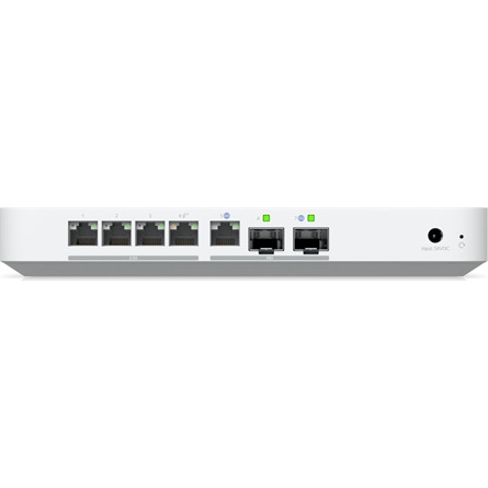 UBiQUiTi Vezetékes Router Gateway 4x2,5GbE + 1x10GbE + 1x10Gbit SFP+, Asztali - UXG-FIBER