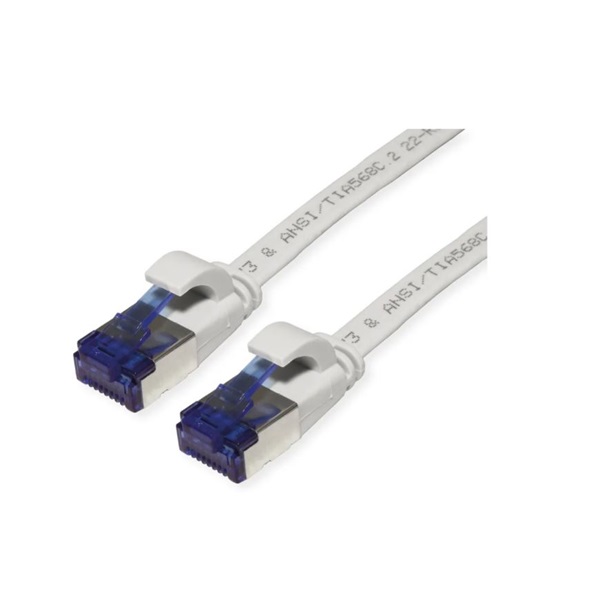 VALUE Patch kábel FTP CAT6a lapos kivitel 0,5m, szürke