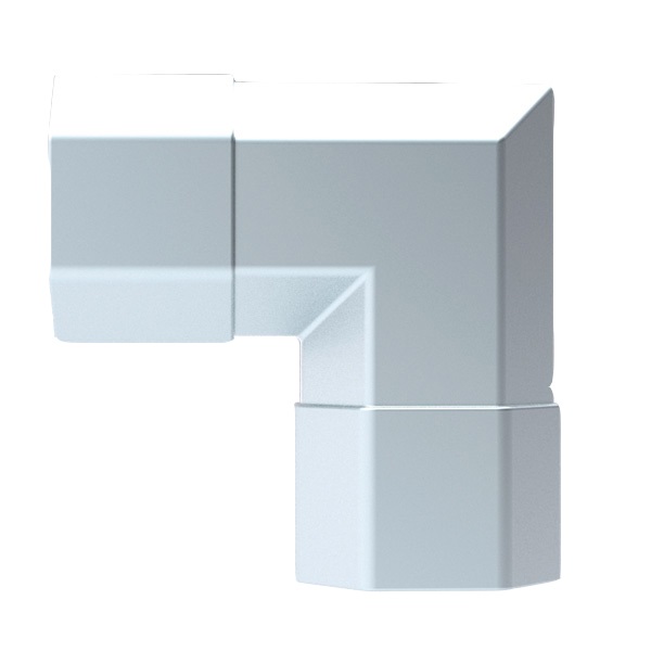 VALUE Kábeltakaró sarok elem, 50x26mm; szürke