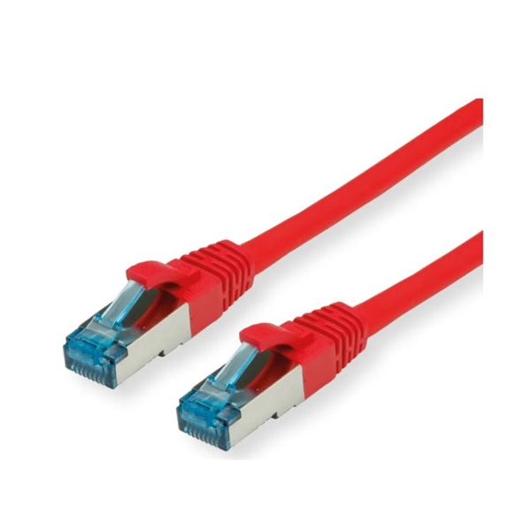 VALUE Patch kábel S/FTP, CAT6A, 2m, piros