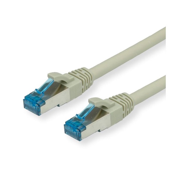 VALUE Patch kábel S/FTP, CAT6a, 0,3m, szürke